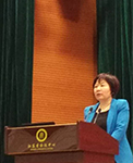 Prof. Liu Jin, Director of Hong Kong, Macau and Taiwan Affairs of MOE, delivers a speech in the meeting
